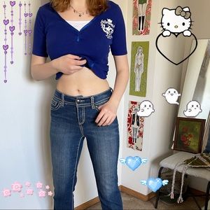 Code Bleu Rime-stone Jeans ✨🦋